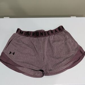 Under Armour Women's Heathered Purple Athletic Shorts